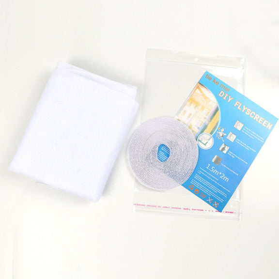 Fly Bug  Mosquito Net Door Window Net Netting Mesh Screen Curtain Protector Flyscreen Insect DIY, Size:1.3x1.5m(White)