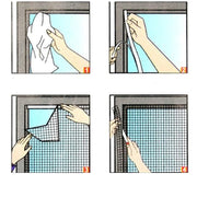 Fly Bug  Mosquito Net Door Window Net Netting Mesh Screen Curtain Protector Flyscreen Insect DIY, Size:1.3x1.5m(White)