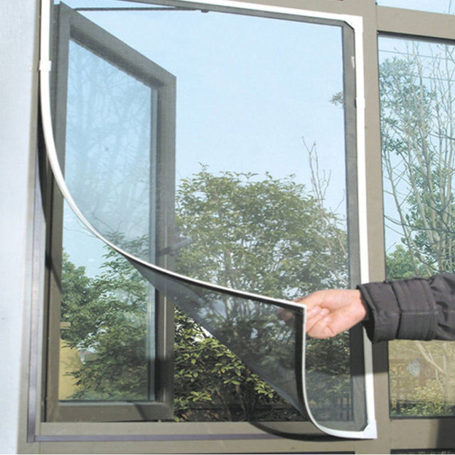 Fly Bug  Mosquito Net Door Window Net Netting Mesh Screen Curtain Protector Flyscreen Insect DIY, Size:1.3x1.5m(Black)