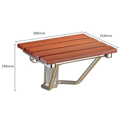 Folding Solid Wood Wall Mounted Relaxation Shower Chair(F Fype) - free shipping - PMC Jewellery - Order now!