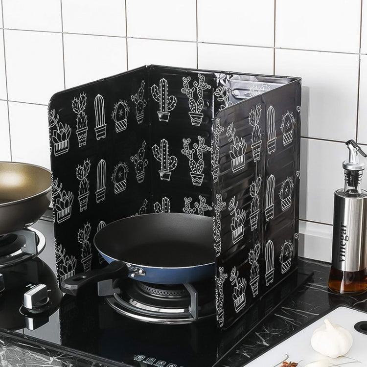 Gas Stove Aluminum Foil Oil Plate Kitchen Splash Guard High Temperature Oil Insulation Board(Black) - free shipping - PMC TechLife - Order now!