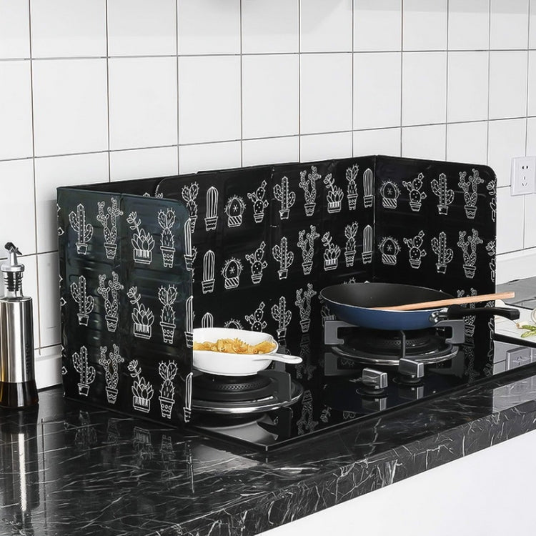 Gas Stove Aluminum Foil Oil Plate Kitchen Splash Guard High Temperature Oil Insulation Board(Black) - free shipping - PMC TechLife - Order now!