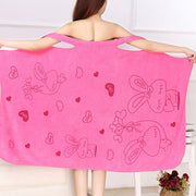 Bath Towels Fashion Lady Wearable Fast Drying Magic Bath Towel Beach Spa Bathrobes Bath Skirt(blue)