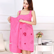 Bath Towels Fashion Lady Wearable Fast Drying Magic Bath Towel Beach Spa Bathrobes Bath Skirt(blue)