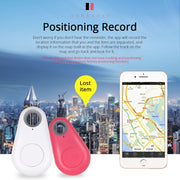 Keyfinder Wallet Dog Cat kids GPS locator anti lost keychain Smart Search Bluetooth Tracker Tag(White)