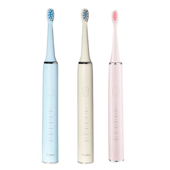 Boorui BR-Z5 USB Fast Charge Soft Toothbrush 5 Gear Sonic Electric Toothbrush(Pink)