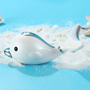 Electric Dolphin Neck Massager Wrinkle Removal Handheld Vibration Neck Face Massage Beauty Instrument Tool(Pearl White)