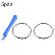 For Xbox One Elite 5pairs 3D Replacement Ring + Screwdriver Handle Accessories, Colour:Silver Plating - XBOX Spare Parts by PMC TechLife | Online Shopping South Africa | PMC TechLife | Buy Now Pay Later Mobicred