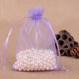 100 PCS Gift Bags Jewelry Organza Bag Wedding Birthday Party Drawable Pouches, Gift Bag Size:10x15cm(Light Purple) - free shipping - PMC TechLife - Order now!