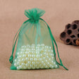 100 PCS Gift Bags Jewelry Organza Bag Wedding Birthday Party Drawable Pouches, Gift Bag Size:13X18cm(Blackish Green) - Gift Bags & Wrapping Supplies by PMC TechLife | Online Shopping South Africa | PMC TechLife | Buy Now Pay Later Mobicred