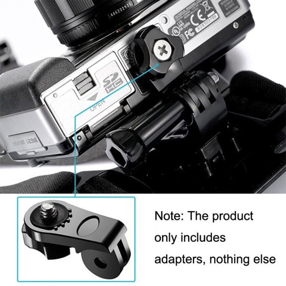AEE Adapter TELESIN Screw Adapter Adjustment Arm For GoPro Hero12 Black / Hero11/10 /9 /8 /7 /6 /5, Insta360 Ace / Ace Pro, DJI Osmo Action 4 and Other Action Cameras