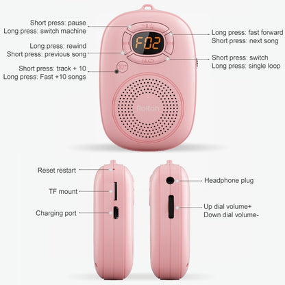 Rolton E200 Mobile Phone Wireless Bluetooth Speaker Mini Portable Outdoor Small Audio Subwoofer Speaker(Blue) - Mini Speaker by Rolton | Online Shopping South Africa | PMC Jewellery | Buy Now Pay Later Mobicred