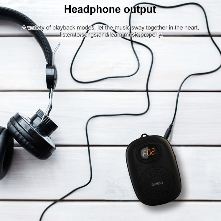 Rolton E200 Mobile Phone Wireless Bluetooth Speaker Mini Portable Outdoor Small Audio Subwoofer Speaker(Black) - Mini Speaker by PMC TechLife | Online Shopping South Africa | PMC TechLife