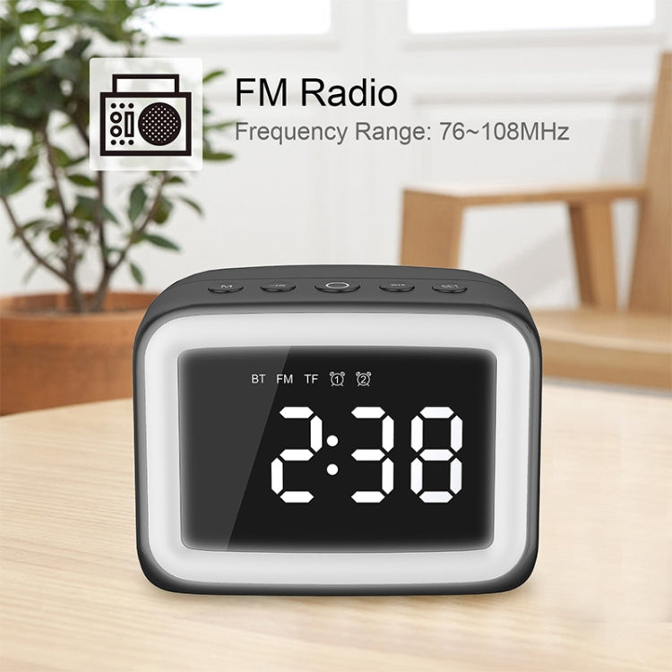 AEC BT-511 Mini LED HD Mirror Bluetooth Speaker, Support 32GB TF Card & 3.5mm AUX & Dual Alarm Clock & Real-time Temperature & Hands-free Calling(Red) - Mini Speaker by AEC | Online Shopping South Africa | PMC TechLife | Buy Now Pay Later Mobicred
