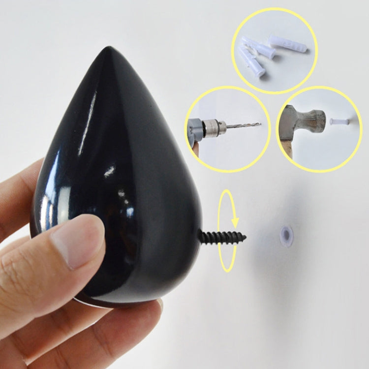 Creative Water Droplets Wall Hooks Home Decoration Resin Mural 3D Coat Hook Single Hooks Wall Hanger, Size:Small Size(White) - Shelf & Hooks by PMC TechLife | Online Shopping South Africa | PMC TechLife | Buy Now Pay Later Mobicred