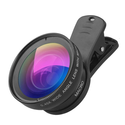 0.45X Ultra Wide Macro Combination Phone Lens with Clip(APL-0.45XWM) - free shipping - PMC Jewellery - Order now!