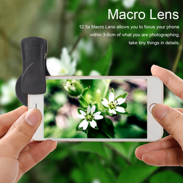 0.45X Ultra Wide Macro Combination Phone Lens with Clip(APL-0.45XWM) - free shipping - PMC Jewellery - Order now!