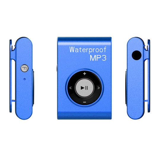 C26 IPX8 Waterproof Swimming Diving Sports MP3 Music Player with Clip & Earphone, Support FM, Memory:8GB(Blue) - MP3 Player by PMC Jewellery | Online Shopping South Africa | PMC Jewellery | Buy Now Pay Later Mobicred
