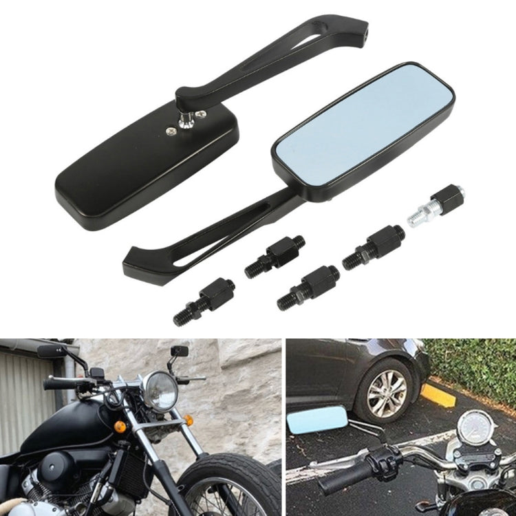 Anti-glare Square Aluminum Motorcycle Modified Rearview Mirror - Side Mirrors by PMC TechLife | Online Shopping South Africa | PMC TechLife | Buy Now Pay Later Mobicred
