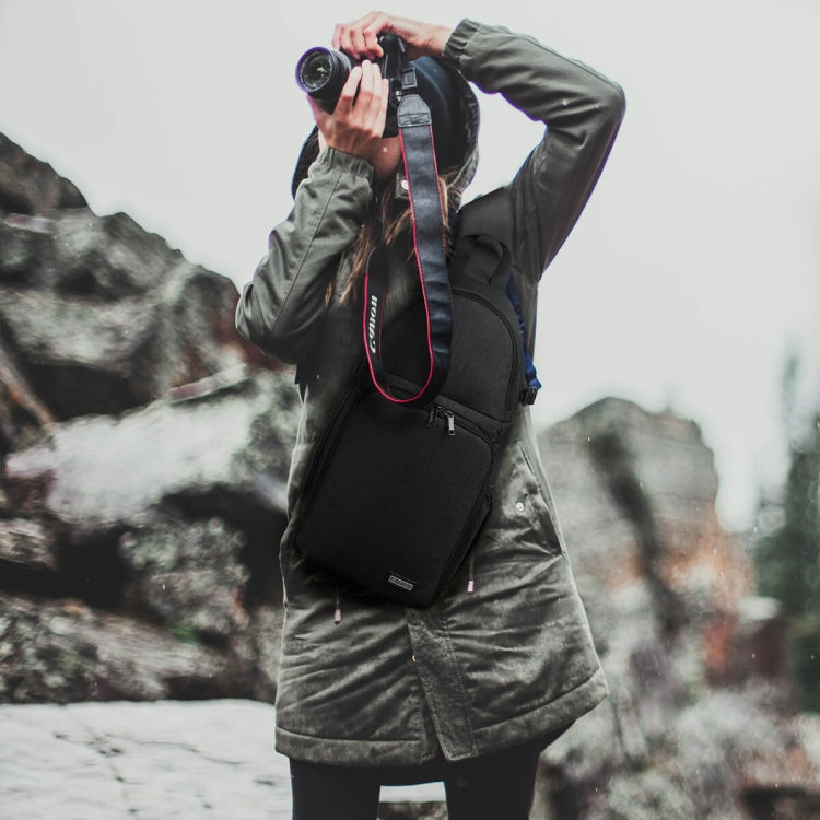 CADeN D15 Messenger Single Shoulder Multifunction Open Cover Photography Backpack Outdoor Leisure SLR Camera Backpack - free shipping - PMC Jewellery - Order now!