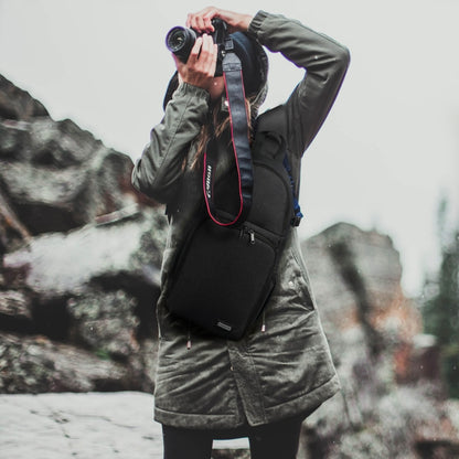 CADeN D15 Messenger Single Shoulder Multifunction Open Cover Photography Backpack Outdoor Leisure SLR Camera Backpack - free shipping - PMC Jewellery - Order now!