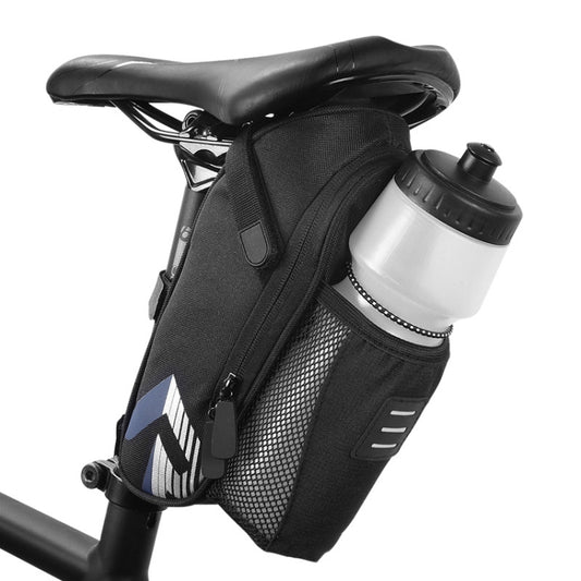 ROSWHEEL 1.8L Bicycle Tail Bag Saddle Bag Kettle Bag Can Hang Taillights(Black) - free shipping - PMC Jewellery - Order now!