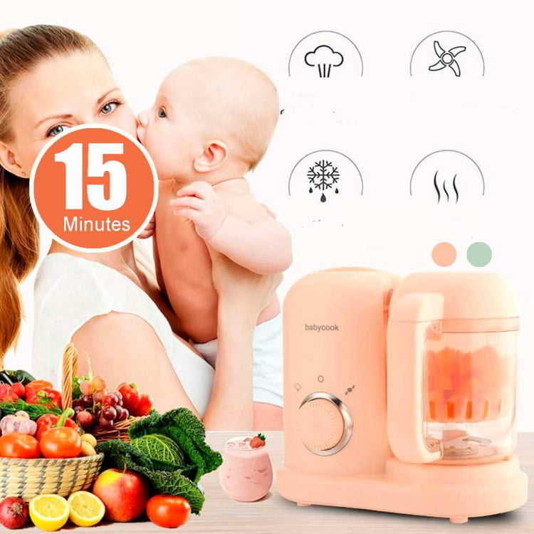 Multifunction Baby Food Cooking Maker Steamer Mixing Grinder Food Supplementary Machine EU Plug(Pink) - Stirrer & Squeezer by PMC TechLife | Online Shopping South Africa | PMC TechLife | Buy Now Pay Later Mobicred