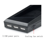 Game Console Radiator And Dual Handle Charging Base For PS4 / PS4 Slim(Black)