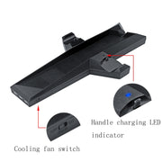 Game Console Radiator And Dual Handle Charging Base For PS4 / PS4 Slim(Black)
