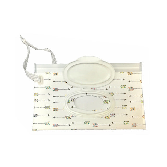 Portable Pouch Clutch Outdoor Carrying Bag Reusable Refillable EVA Towel Slim Paper Wet Wipe Bag, Size: 22.3x13.5+2.5cm(Arrow) - free shipping - PMC TechLife - Order now!