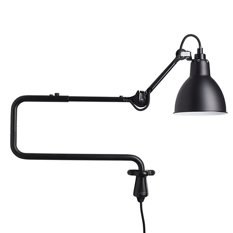 Classic Adjustable Modern Industrial Long Swing Arm Wall Lamp with LED Light Source(Gray) - Wall Lamps by PMC TechLife | Online Shopping South Africa | PMC TechLife | Buy Now Pay Later Mobicred
