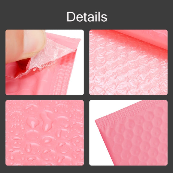 50 PCS Pink Co-Extrusion Film Bubble Bag Logistics Packaging Thickened Packaging Bag, Size:50x45cm