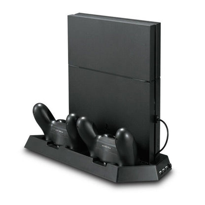 KJH PSLIM-03 Multi-function Host Bracket Cooling Fan Ultra-thin Machine Bracket Fan Charger for PS4 / SLIM Console - free shipping - PMC Jewellery - Order now!