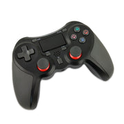 Rubberized Wireless Game Controller Bluetooth Handle for PS4 Host(White)