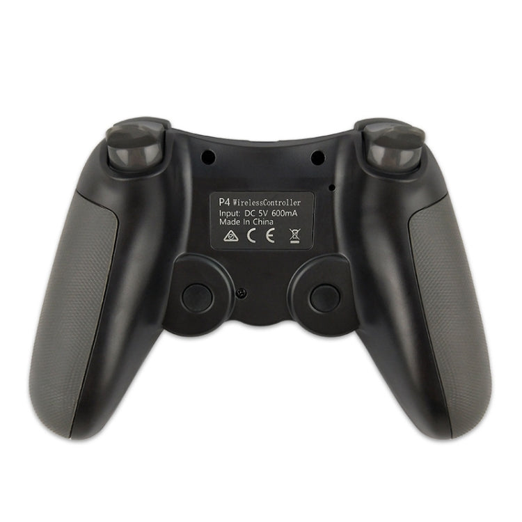 Rubberized Wireless Game Controller Bluetooth Handle for PS4 Host(White)