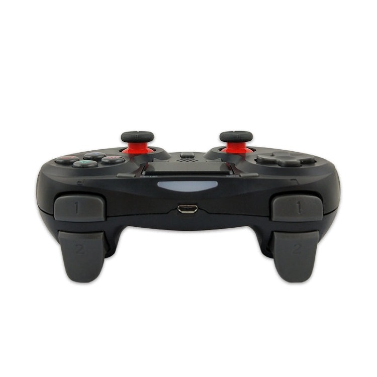 Rubberized Wireless Game Controller Bluetooth Handle for PS4 Host(Blue)