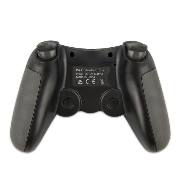 Rubberized Wireless Game Controller Bluetooth Handle for PS4 Host(black B)