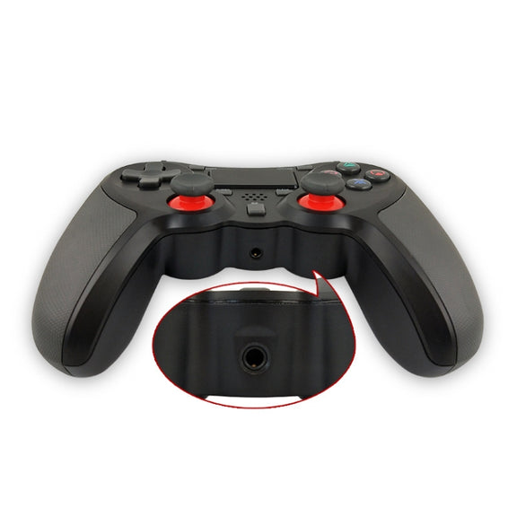 Rubberized Wireless Game Controller Bluetooth Handle for PS4 Host(Orange)
