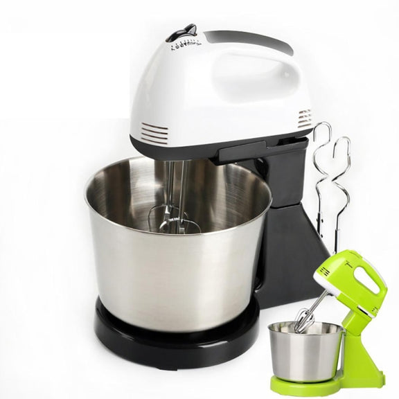 Portable Blender Electric Dough Cake Mixer Egg Whisk  Baking Whipping Cream Machine EU  Plug (Black)