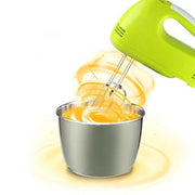 Portable Blender Electric Dough Cake Mixer Egg Whisk  Baking Whipping Cream Machine EU  Plug (Black)