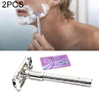 2 PCS Adjustable Safety Classic Stainless Steel Razor Men Safety Double Edge Blade Shaving - free shipping - PMC TechLife - Order now!