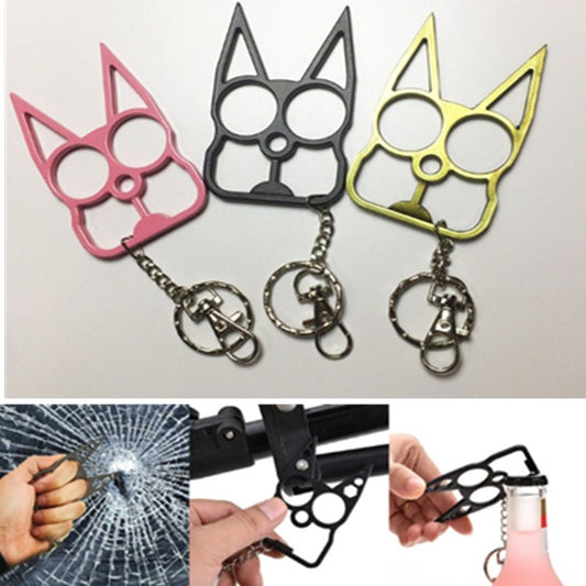 Multifunctional Outdoor Self-defense Double Finger Buckle Can Break The Window, Random Color Delivery - free shipping - PMC Jewellery - Order now!