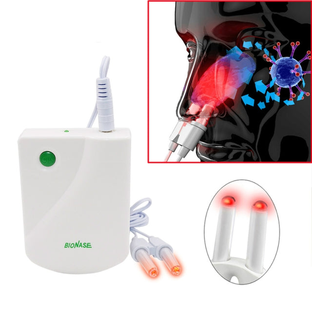 2 PCS  BIONASE Nose Care Therapy Machine Rhinitis Sinusitis Cure Hay Fever Treatment Machine