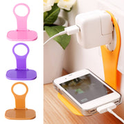 5 PCS Creative Collapsible Plastic Mobile Phone Charging Stand Portable Mobile Phone Charging Companion, Random Color Delivery