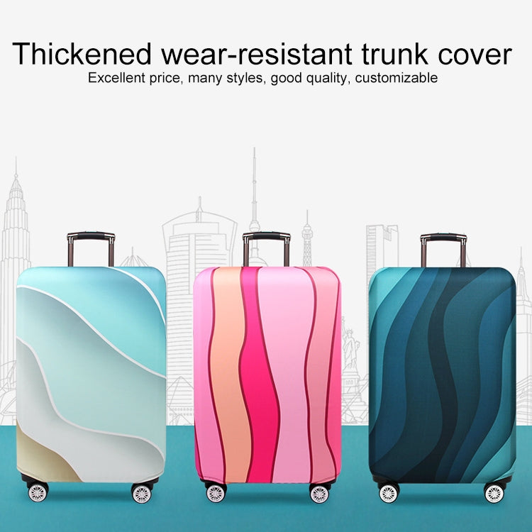 Travel Abrasion-resistant Elastic Luggage Protective Cover Suitcase Dust Covers, Size:22-24 inch(Gradient Ripple) - Dust Covers by PMC TechLife | Online Shopping South Africa | PMC TechLife | Buy Now Pay Later Mobicred