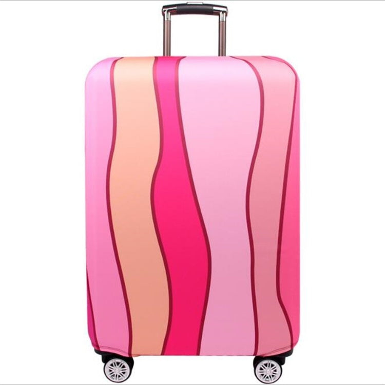 Travel Abrasion-resistant Elastic Luggage Protective Cover Suitcase Dust Covers, Size:22-24 inch(Pink Ripple) - Dust Covers by PMC TechLife | Online Shopping South Africa | PMC TechLife | Buy Now Pay Later Mobicred