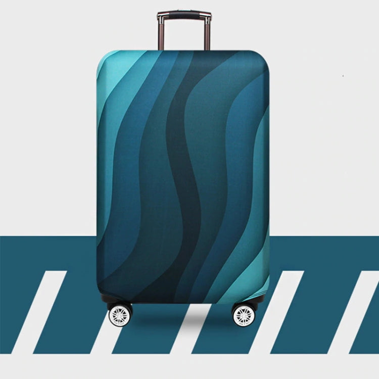 Travel Abrasion-resistant Elastic Luggage Protective Cover Suitcase Dust Covers, Size:29-32 inch(Green Ripple) - Dust Covers by PMC TechLife | Online Shopping South Africa | PMC TechLife | Buy Now Pay Later Mobicred