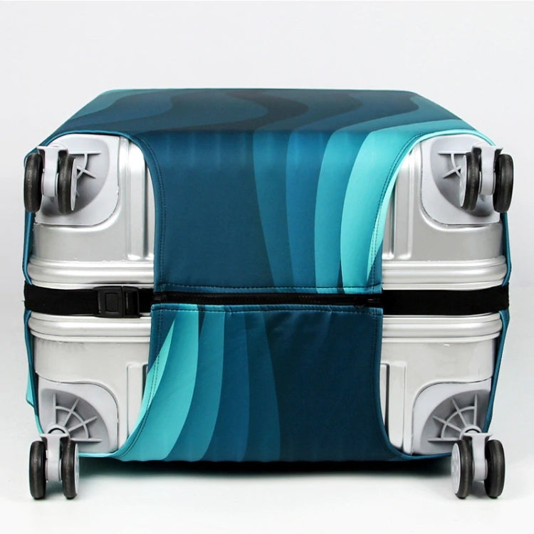 Travel Abrasion-resistant Elastic Luggage Protective Cover Suitcase Dust Covers, Size:29-32 inch(Green Ripple) - Dust Covers by PMC TechLife | Online Shopping South Africa | PMC TechLife | Buy Now Pay Later Mobicred