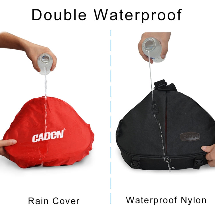 CADeN K1 DSLR Camera Shoulder Waterproof Bag with Rain Cover(Black) - free shipping - PMC TechLife - Order now!