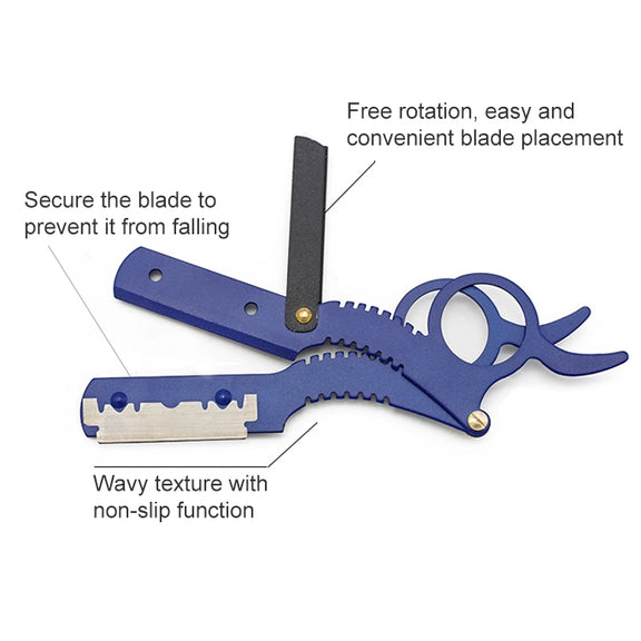 Stainless Steel Vintage Razor Thumb Razor(Purple)